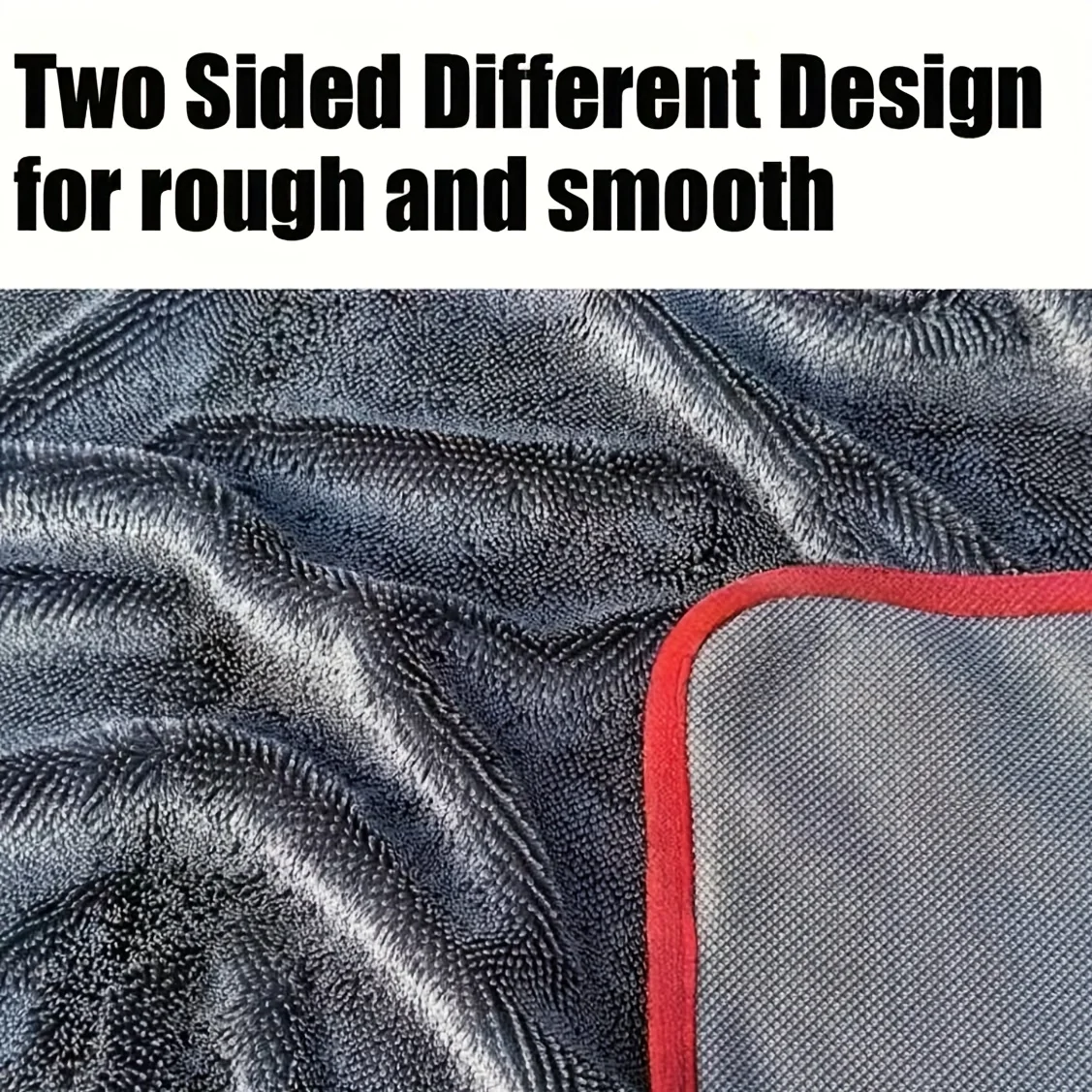 XXL Extra Large Microfiber Car Drying Towel, Ultra Absorbent Thickened Cleaning Towel with Twist Ring Design