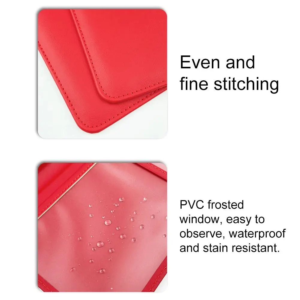 PU Leather Car Registration Insurance Card Holder Driver's License Cover Auto Documents Storage Wallet