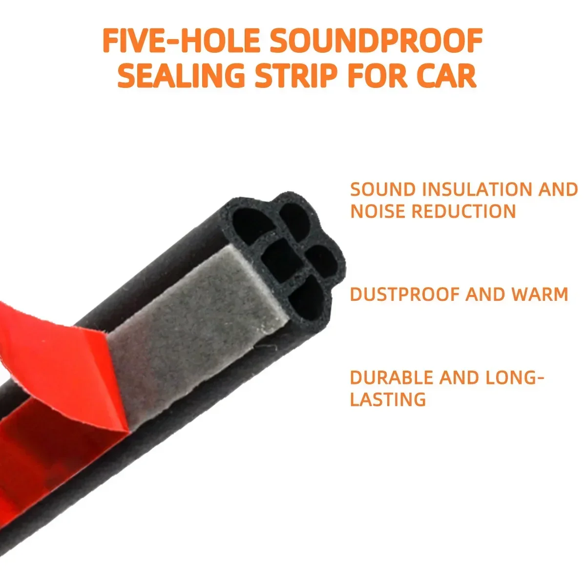 Car Rubber Door Sealing Car Door Hood Trunk Seal Strip 5/10/20meters Universal Noise Insulate Car Door Seal Strip Rubber Sealing