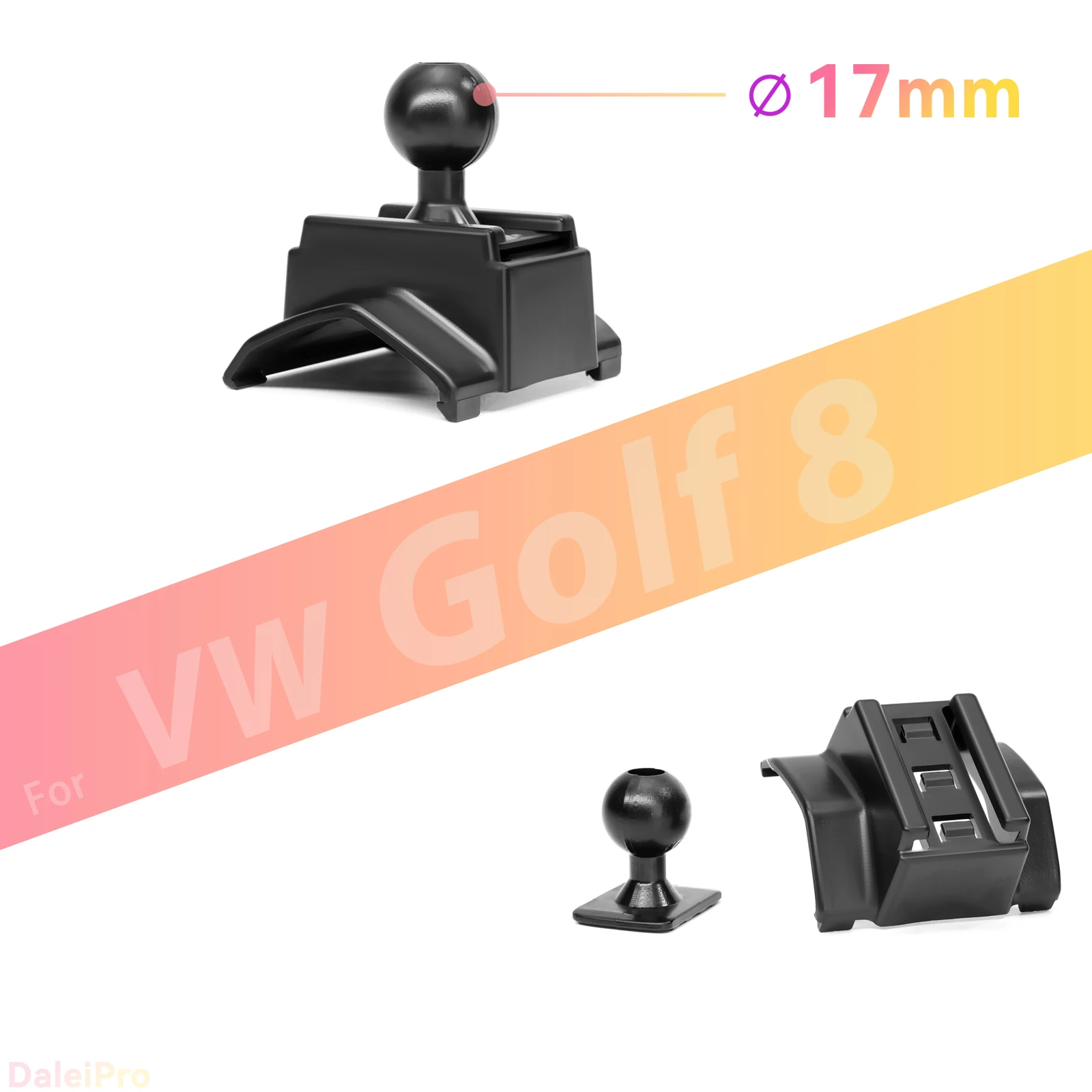 Custom Fit for Volkswagen Golf 8 MK8 2021-2024 Magnetic Phone Mount Airflow Cooling Phone Holder 360° Swivel Phone Holder Base