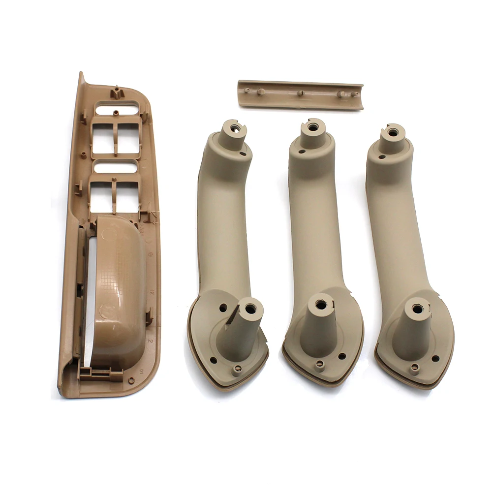LHD Black Beige Front Rear Left Right Door Pull Grab Door Handle Set For Volkswagon VW Bora Golf 4 MK4 Jetta 1999-2004
