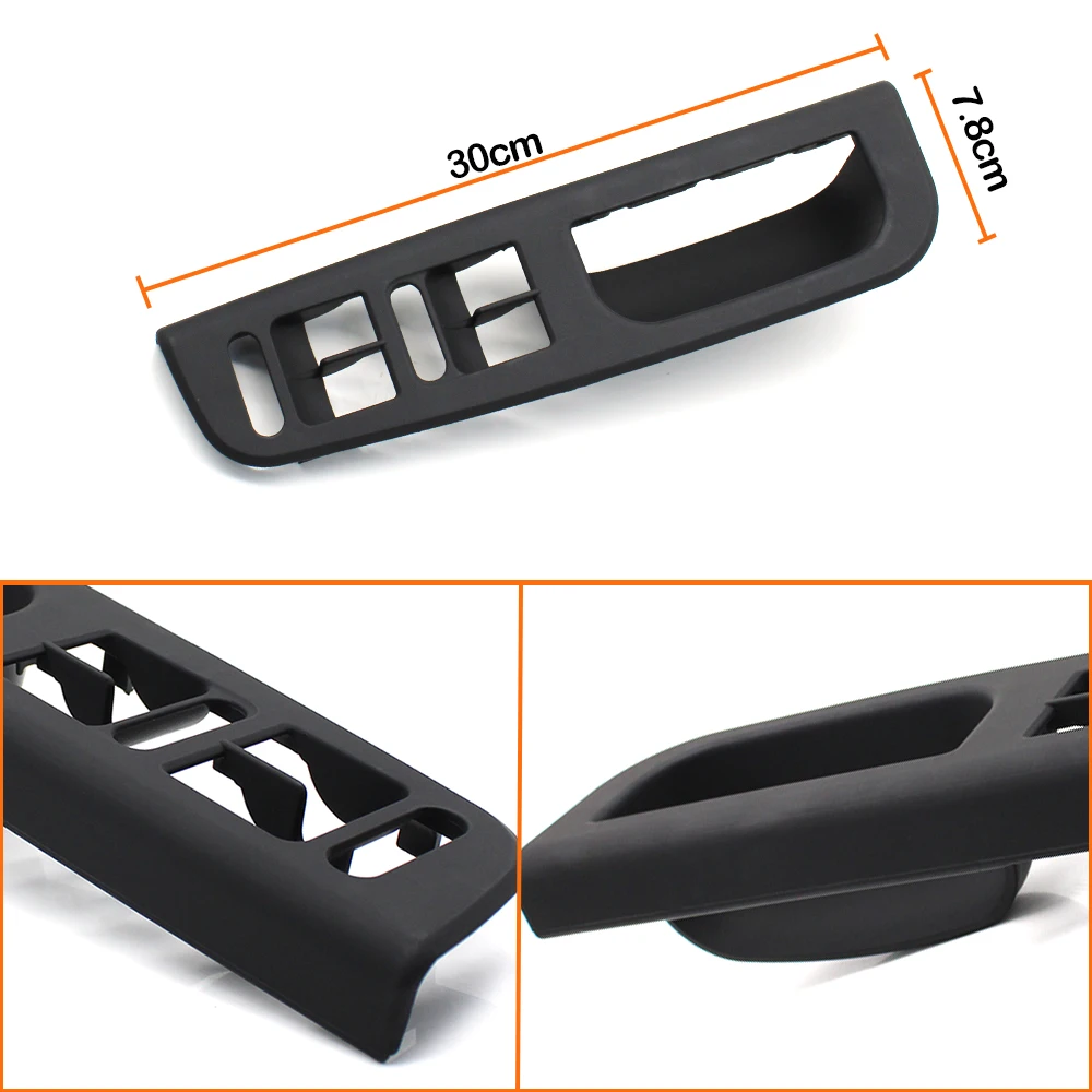 LHD Black Beige Front Rear Left Right Door Pull Grab Door Handle Set For Volkswagon VW Bora Golf 4 MK4 Jetta 1999-2004