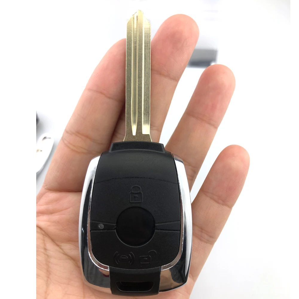 YIQIXIN Remote Car Key Shell Cover Case For SsangYong Korando Kyron Actyon Rexton Auto Fob Housing 2 Buttons With Uncut Blade