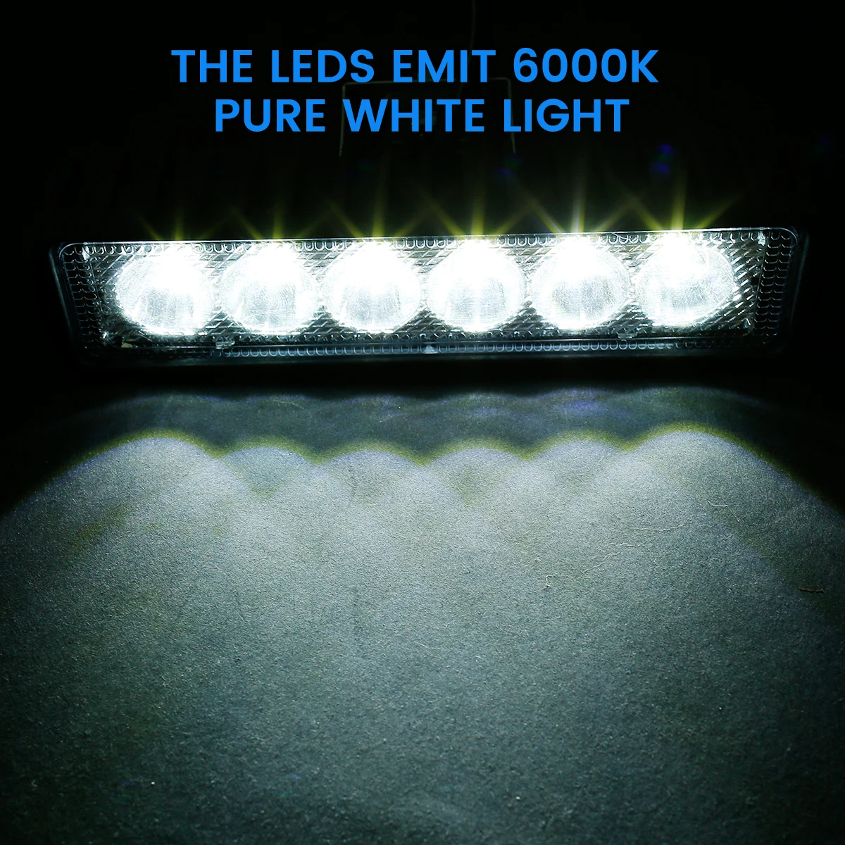 12V Car LED Light Bar 18W 6000K Super Bright Car LED Work Light IP67 Flood Spot Light White Off Road Head light Driving Lights