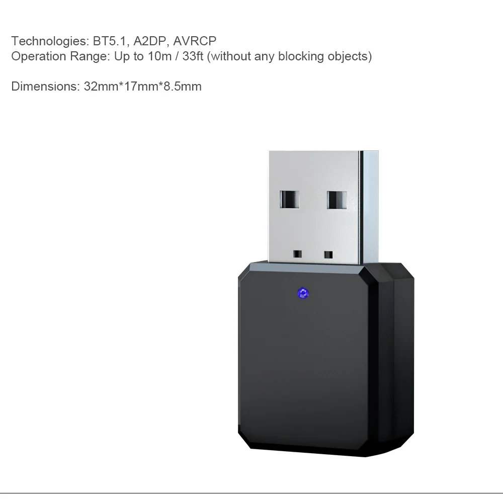 Bluetooth 5.0 Car Kit Wireless Music 3.5Mm Aux Usb Power Audio Receiver Adapter Auto Bluetooth Stereo for Car Radio Mp3
