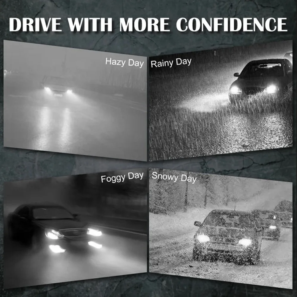 2pcs 16000Lm 50W H4 H8 H9 9004 9007 Hi/Lo Beam H1 H3 H7 9005/HB3 9006/HB4 H8H9H11 9012 Auto Led Headlight White Car Lights 12V