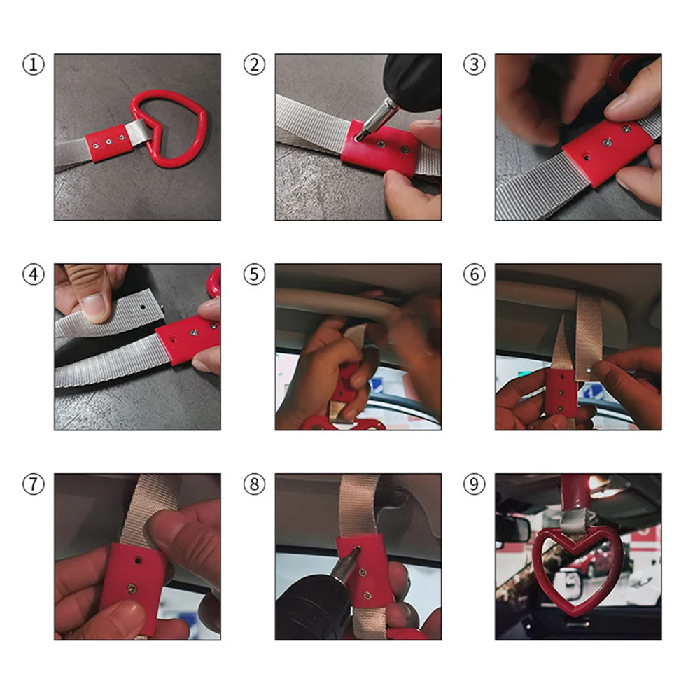 New Shape Tsurikawa JDM Train Bus Handle Hand Strap Drift Charm Strap Drift Warning Ring for Car Rear Bumper Supplies