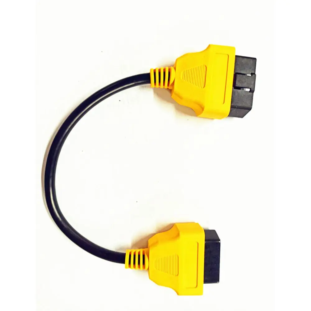 30cm 16Pin OBD2 Connector Cable Male to Dual Female Y Cable OBDII Splitter Extension Cable 1-2 Car Diagnostic Cable