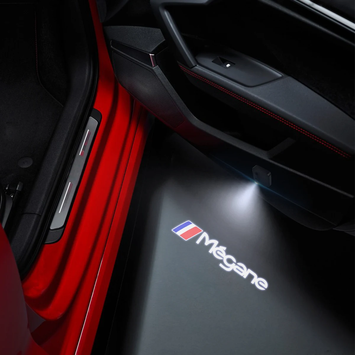 1/2PCS For Captur Scenic Twingo RS GT Sport Car Door Welcome Lights Laser Projector Logo Wireless Sensing Accessorie