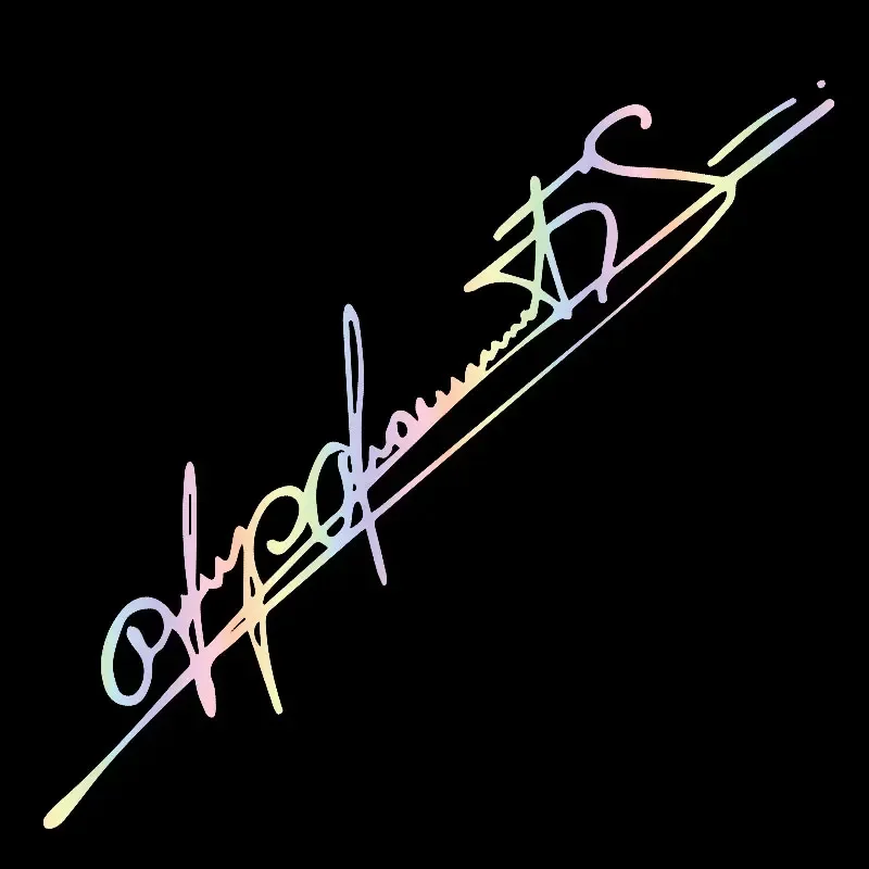 Car Sticker Personalized Schumacher Art Signature Lamp Eyebrows Die-Cut Auto Parts Decoration Vinyl Decals,30CM