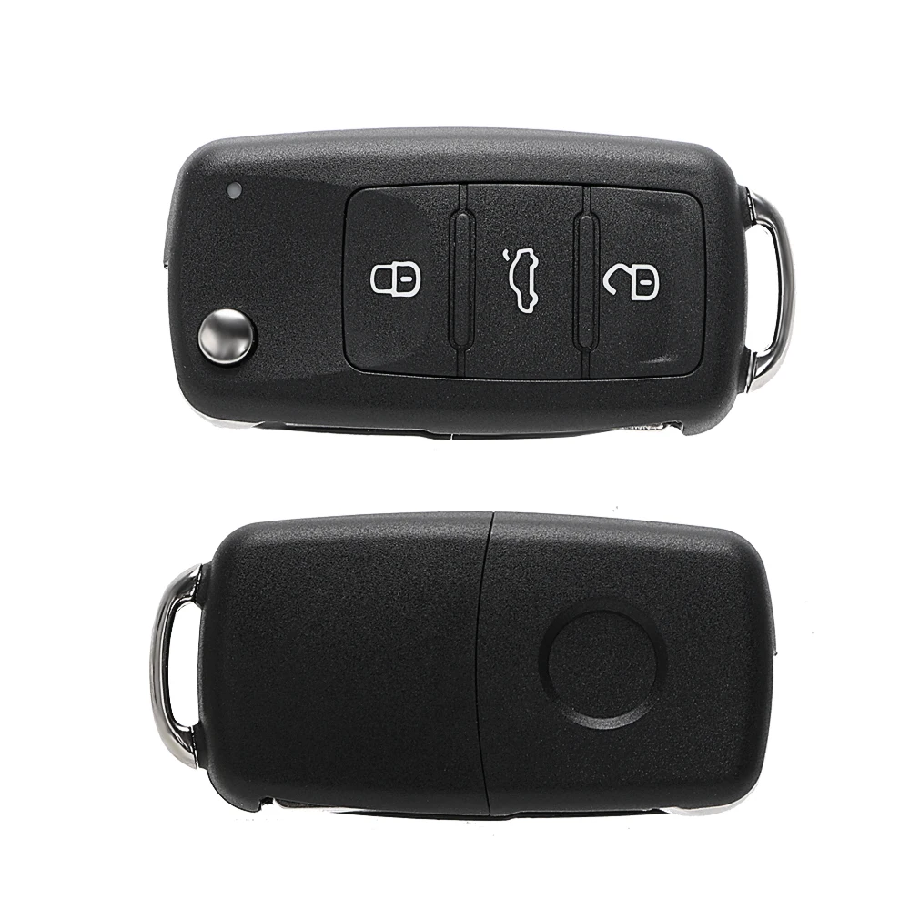 3 Buttons Remote Flip Blank Covers Car Keys For VW Car Key Shell for Volkswagen Golf Jetta Polo Beetle Caddy Eos Scirocco Touran