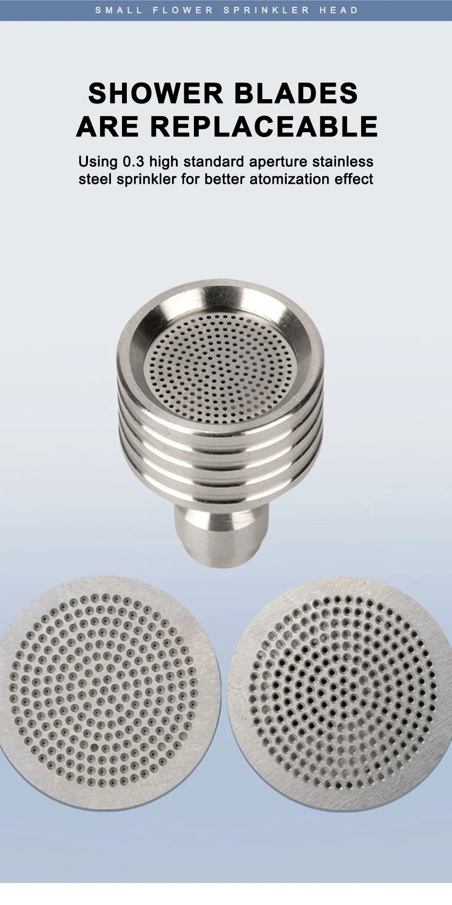 SEAMETAL Stainless Steel Shower Blades High Pressure Water Gun Interface Washing Nozzle 1/4 Quick Connect Car Wash Accessories