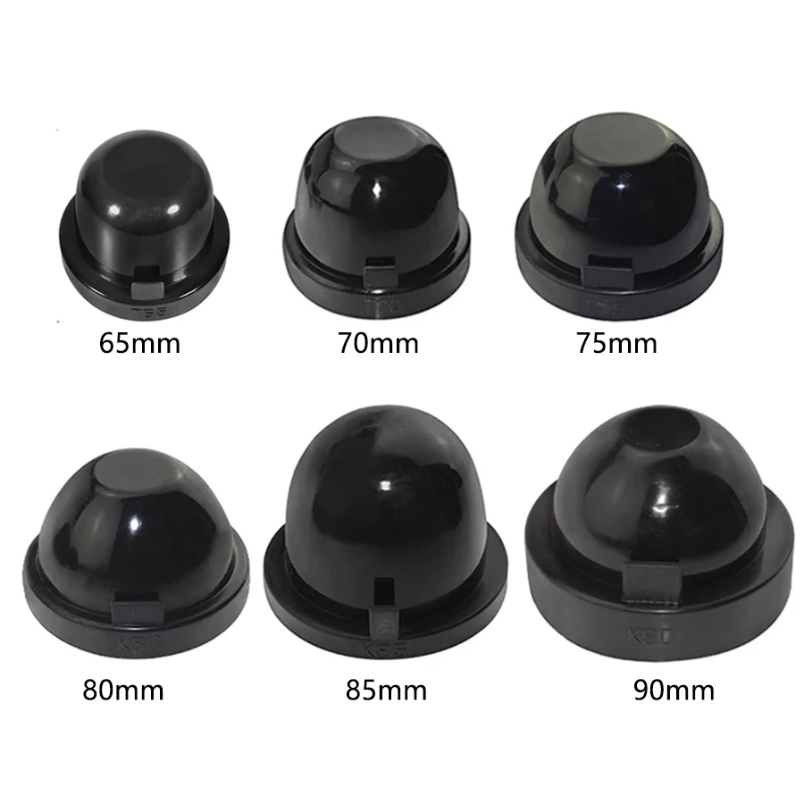 1 Pair Universal High Quality Car LED/HID Headlight Lamp Dust Cover 65mm 70mm 75mm 80mm 85mm 90mm Silicone Seal Cap