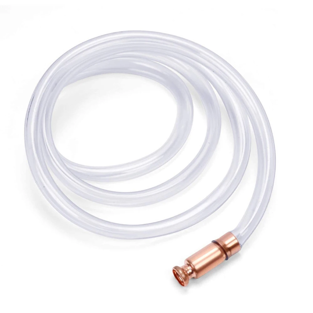 Self Suction Oil Pump Copper Filler Pipe Manual Pumping Oil Pipe Fittings Siphon Connector Fuel Water Shaker Siphon