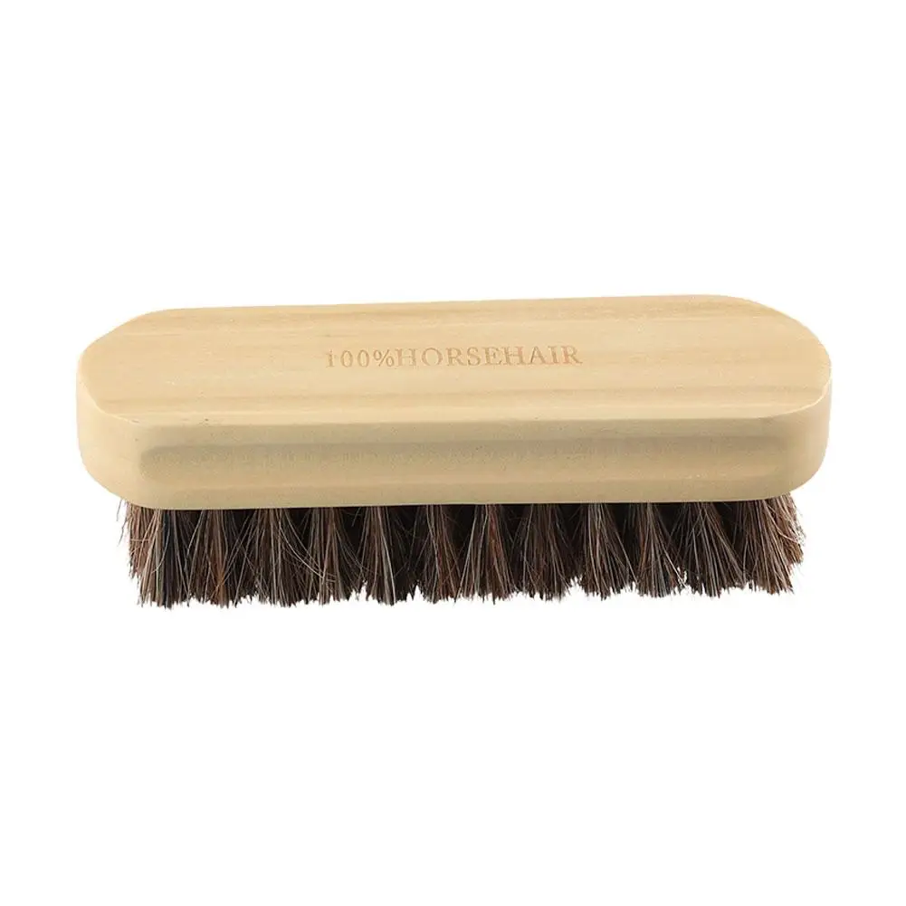 Genuine Horsehair Wooden Brush For Car Seat Handle Dashboard Air Conditioner Outlet Roof Cleaning Detailing Polishing Brush ﻿