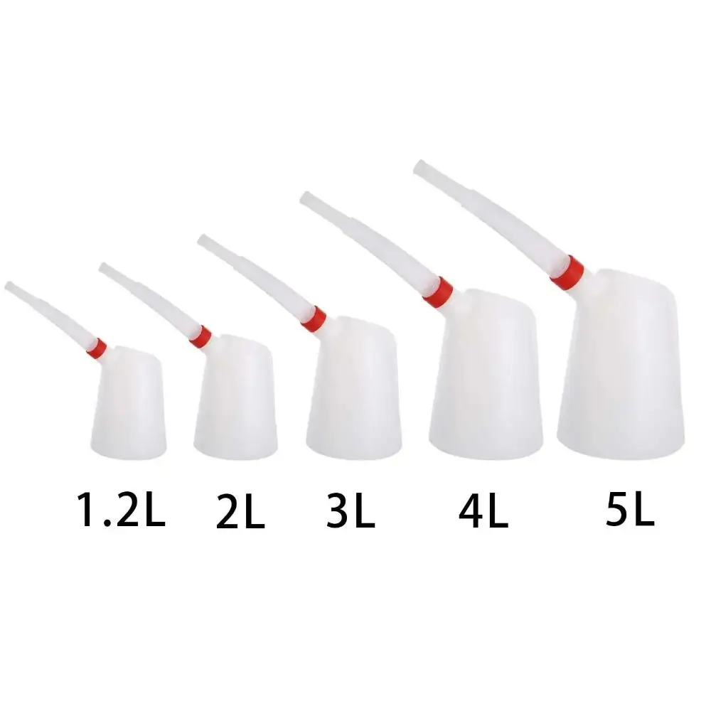Plastic Oil Measuring Jug 1.2/2/3/4/5 Litre with Pouring Spout Container Oiler Plastic Oiler Oil Pot For Car Motorcycle