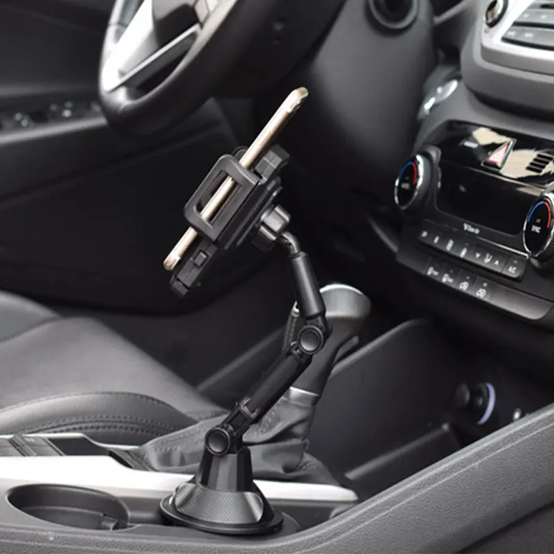 Universal Car Cup Mount Phone Holder Stand Cradle for iPhone 3-7" Cellphone Smartphones GPS