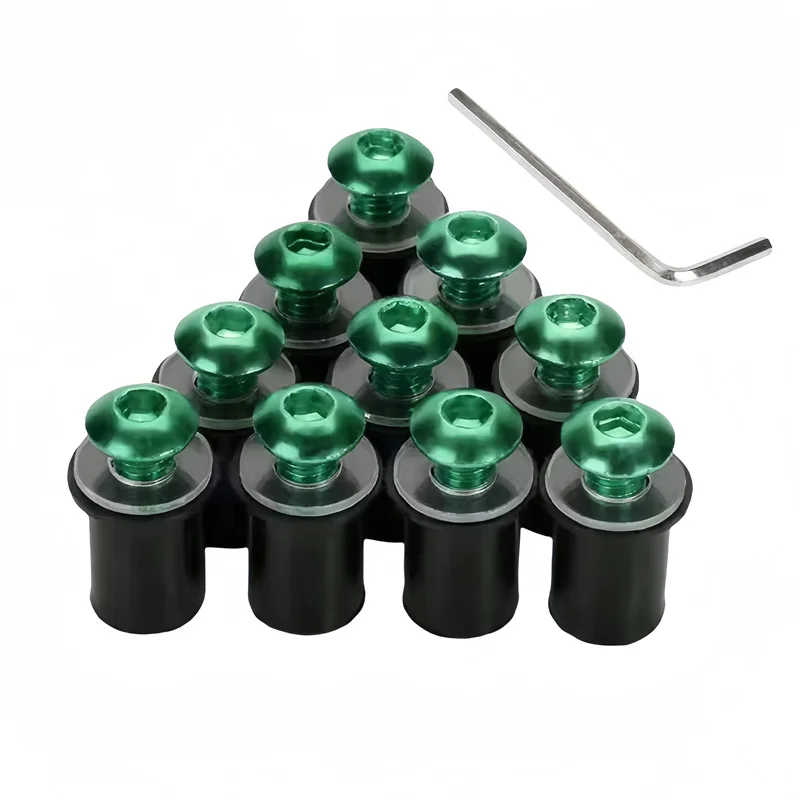 5mm 10PCS Motorcycle Windscreen Windshield Bolts Screws Nut Fastener For Suzuki GSXR 600 750 1000 K1 K2 K3 K4 K5 K6 K7 K8 K9 K11