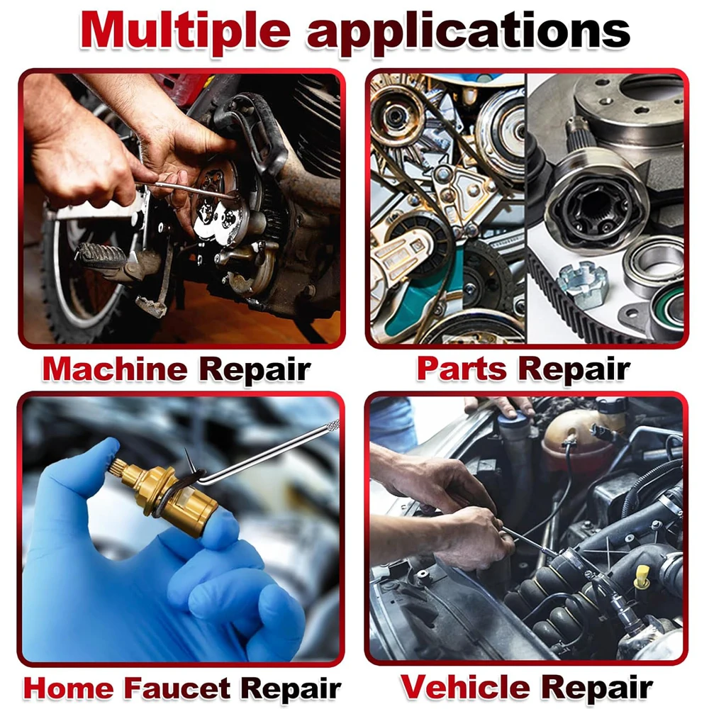 New 4Pcs 135mm Car Auto Vehicle Oil Seal Screwdrivers Set O-Ring Seal Gasket Puller Remover Pick Hooks Repair Tools for Car