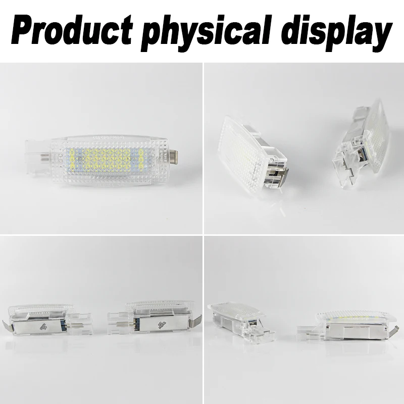 2/10PCS OEM# 1K094710971N For VW Golf 4 5 6 7 Passat B5 B6 B7 Car LED Bulb Interior Sun Visor Vanity Mirror Lamps for Volkswagen