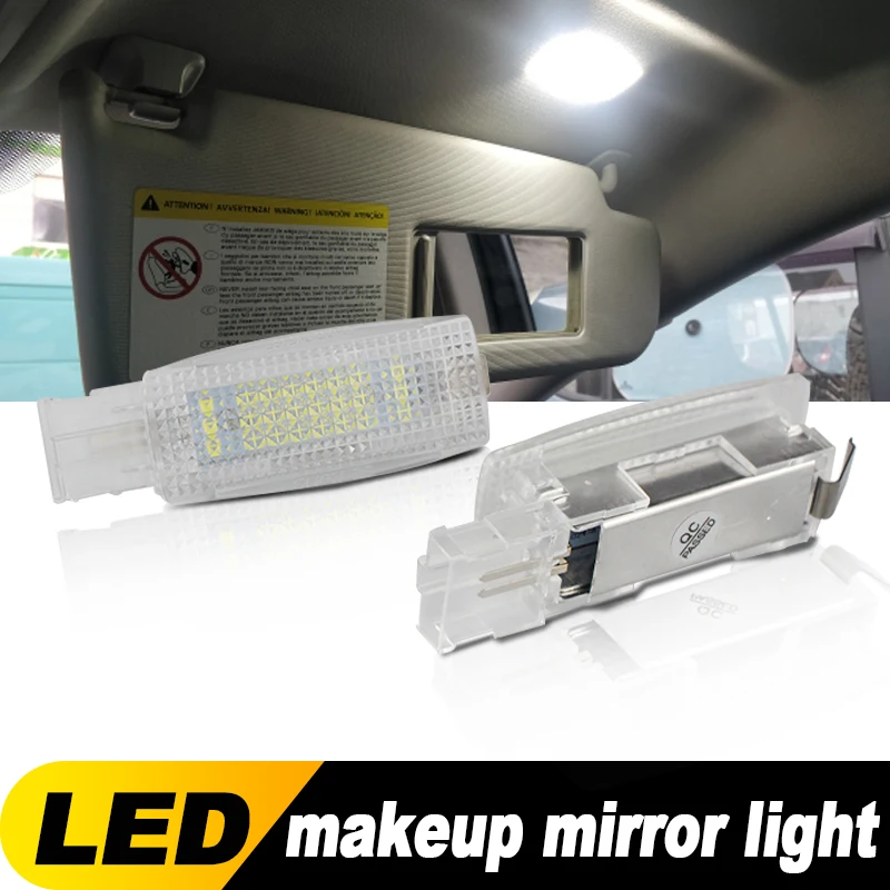 2/10PCS OEM# 1K094710971N For VW Golf 4 5 6 7 Passat B5 B6 B7 Car LED Bulb Interior Sun Visor Vanity Mirror Lamps for Volkswagen