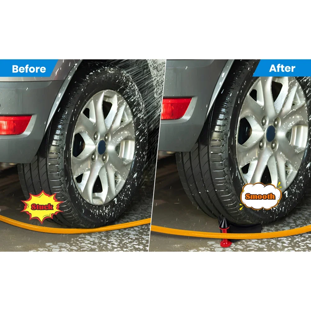 2026 Slide Tire Wedge Car Wash Tube Anti-pinch Tools Hose Guides Wheel Prevent Detailing/Washing Tool