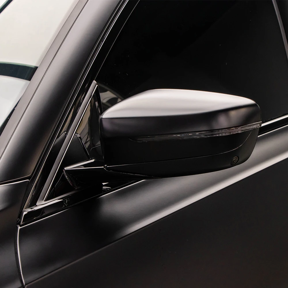Matte Black Car Wrap Cast Vinyl Film Bubble Free Sticker Auto Motorcycle Body Wraping Film Self-adhesive Vinyl Car Accessories