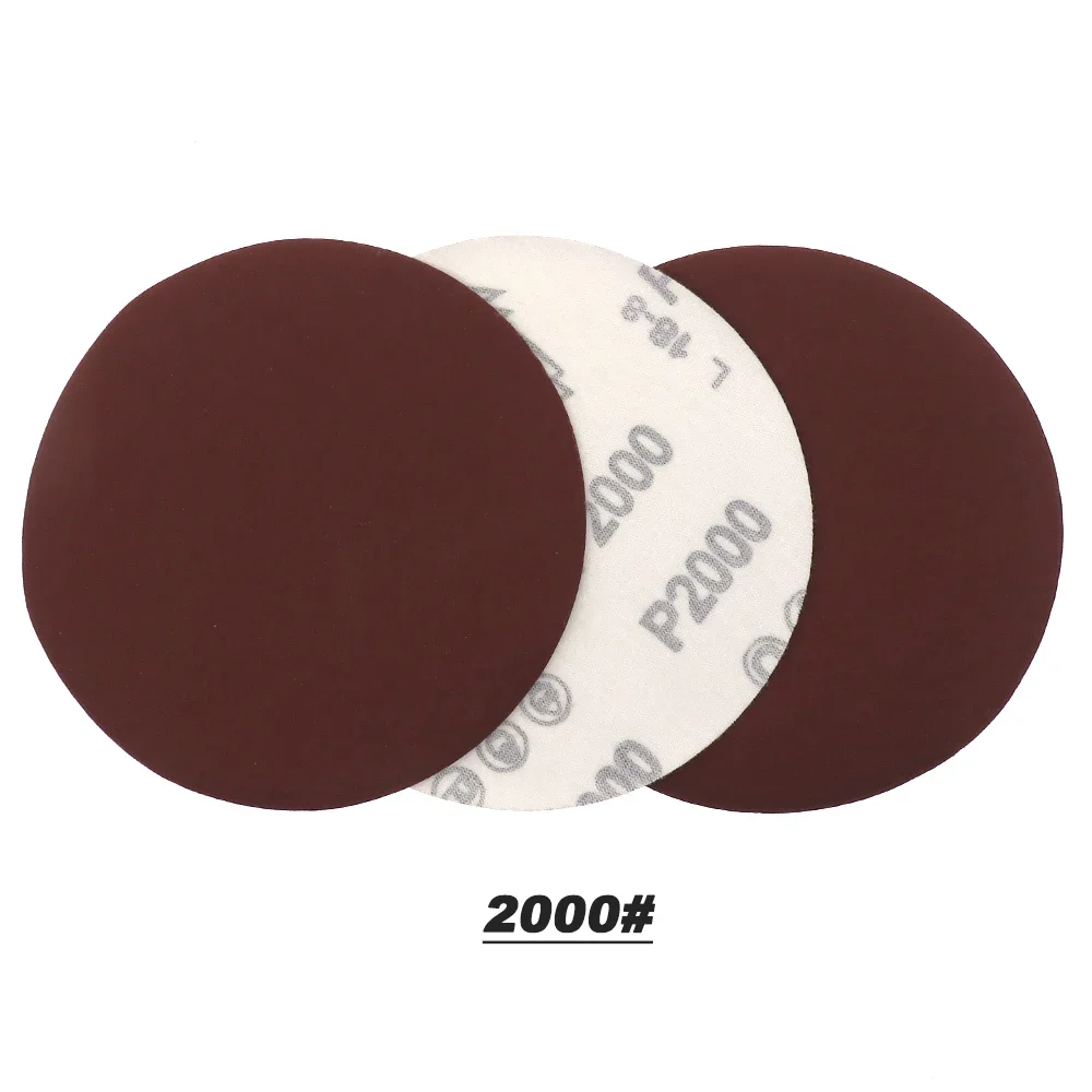 1/2/3/4/5/6 Inch Hook and Loop Sandpaper 25 Pcs Assorted 1000 /2000 /3000 /4000/ 5000 Grit Sanding Paper Round for Polishing