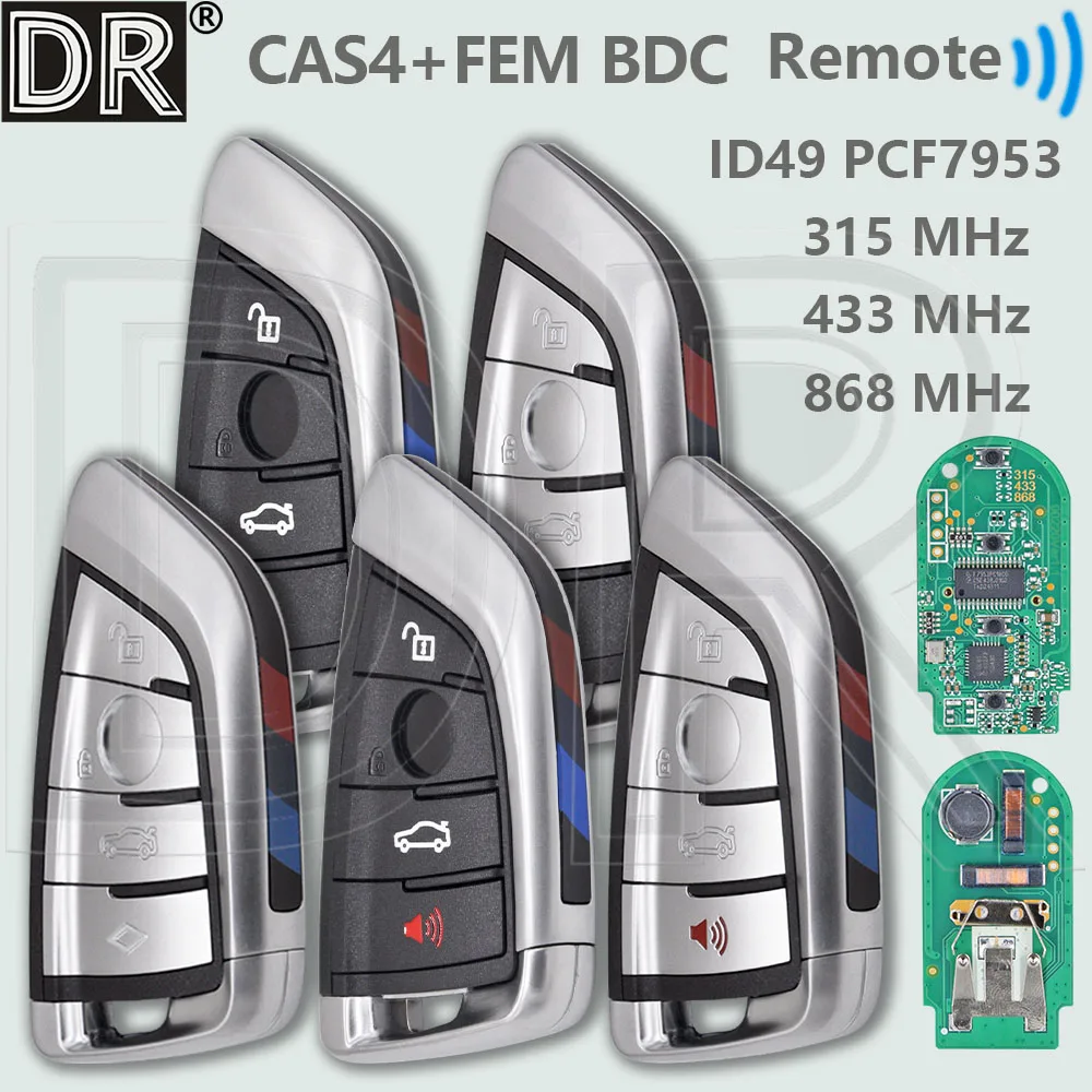 DR ID49 PCF7953P 315 433 434 868MHz Support CAS4 CAS4+ FEM BDC Upgrade Car Remote Key For BMW F X1 X3 X5 X6 X7 3 GT 1 3 5 7