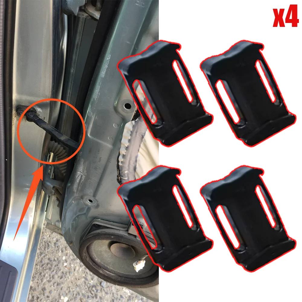 4x Car Door Check Strap Repair Kit Stopper Damping Clip For Hyundai i10 i20 Accent Creta Elantra Santa Fe Sonata Verna Tucson