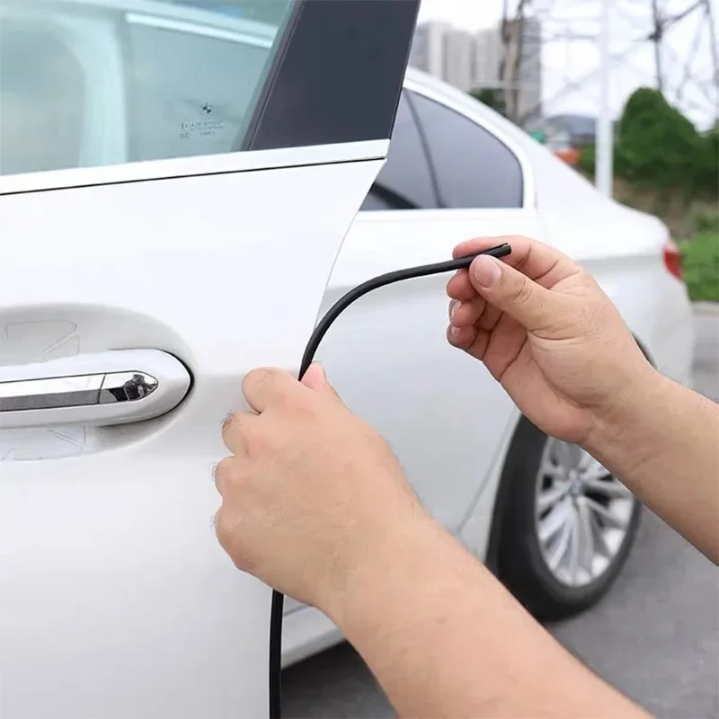 2/5M Car Door Edge Rubber Scratch Protection U Type Protection Strips Anti Collision Rubber Sealing Trim for Car By Protector