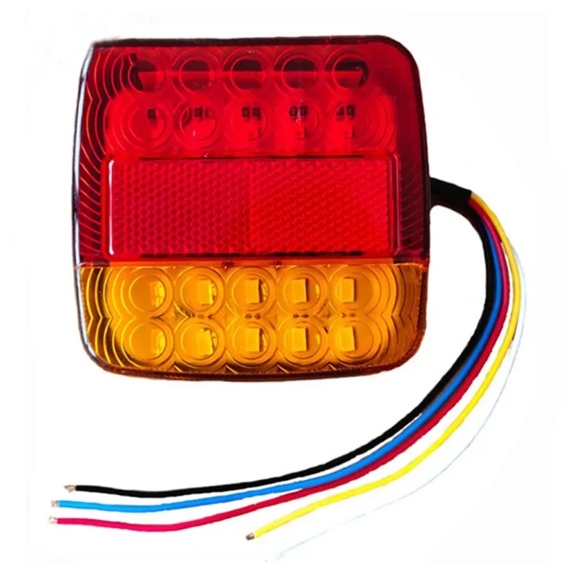 1pc 20LED 12V Waterproof Durable Car Truck LED Rear Tail Light Warning Lights Lamp for Trailer Caravans