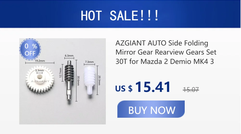 For Hyundai Grandeur Equus Veracruz Rearview Mirror Folding Module Internal Gear Assembly 25/30 Teeth Auto Body Kits Upgrade