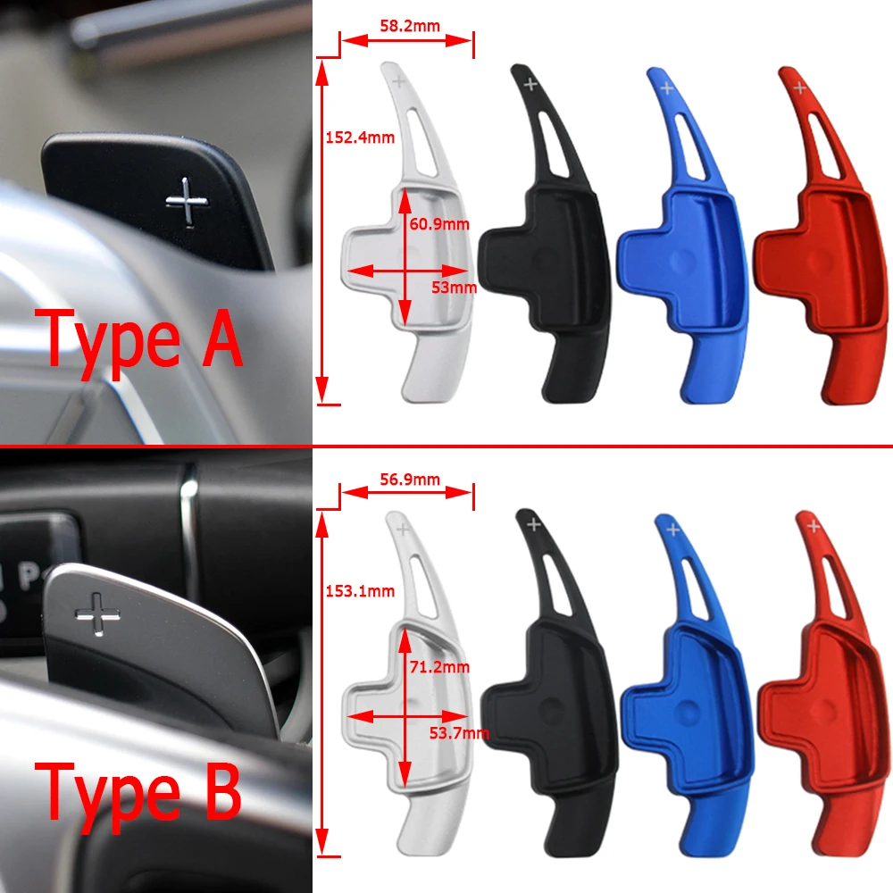For Mercedes Benz A B Class W447 W176 W246 MB SLK R172 CLA C117 GLA X156 Car Steering Wheel Paddles Shifter Extender Accessories