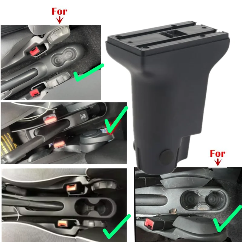 For Fiat 500 Armrest Box For Fiat CRONOS Car Armrest Box Dedicated Retrofit Heighten Interior Center Storage Box Car Accessories