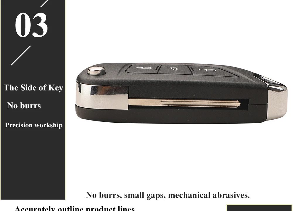 jingyuqin For Peugeot 107 207 307 407 306 308 408 508 3008 4008 Partner CE0523 CE0536 Modified Filp Remote Car Key Shell Case