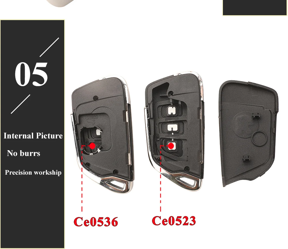 jingyuqin For Peugeot 107 207 307 407 306 308 408 508 3008 4008 Partner CE0523 CE0536 Modified Filp Remote Car Key Shell Case