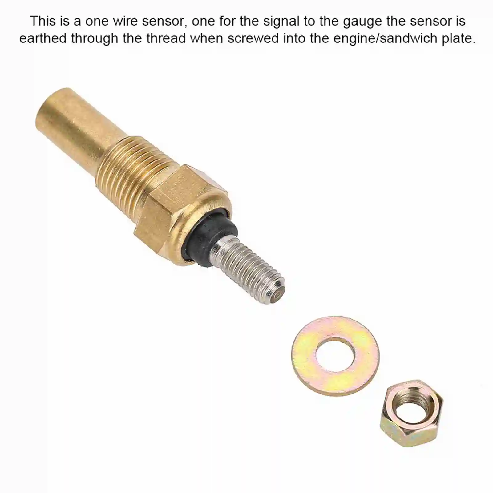 Water / Oil Temp Temperature Sensor 1/8 NPT Electrical Sender Transmitter Sending Unit Temp Sensor
