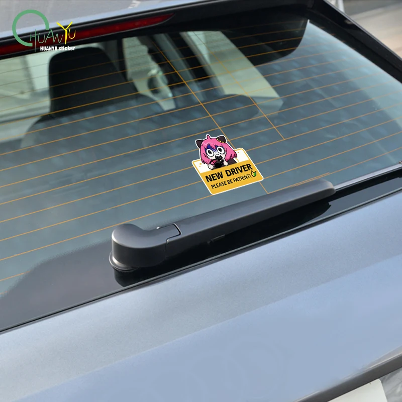 Anime Car Sticker New Driver For Bumper Decoration Cute Peep Spirit Sticker Auto Parts External Accessories Inkjet Vinyl Decals