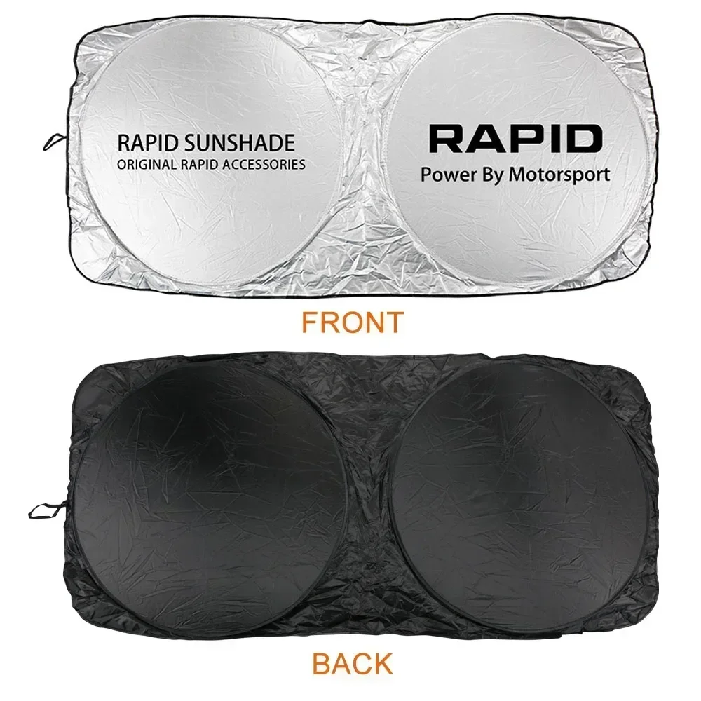 Car Windshield Sunshade Cover Accessories For Skoda Octavia Fabia Rapid Superb Kodiaq Scala Karoq Citigo Kamiq Roomster Enyaq