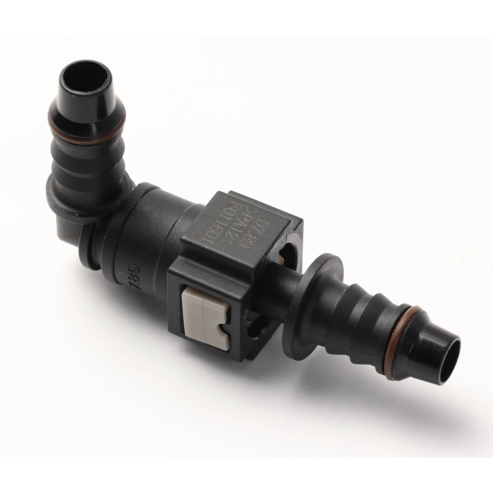 High Quality Durable Automotive Fuel Quick Connector 90°7.98mm 5/16'' ID8 Elbow Quick Rlease Connect Fuel Nylon Hose Adapter
