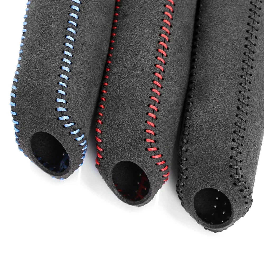 New Suede Style Handbrake Sleeve Leather Handbrake Grips Cover Car Interior Accessories