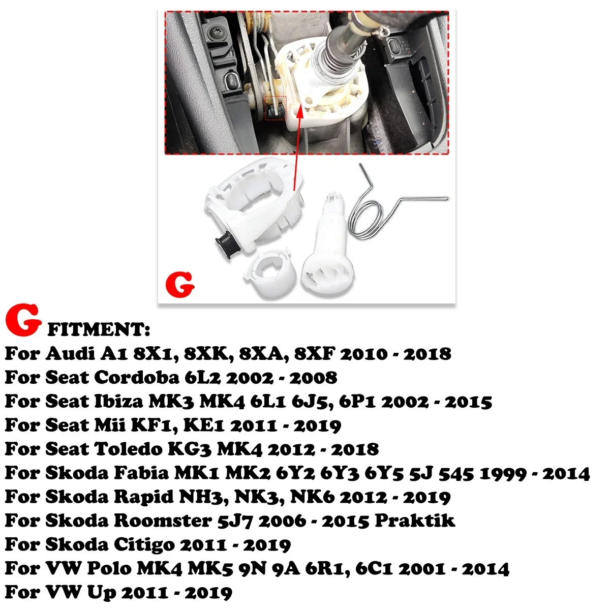 Gearbox Repair Kit For VW Audi Seat Skoda MT Trans Shifter First Gear Getter Reverse Lever Change Selector Linkage Bushes Spring