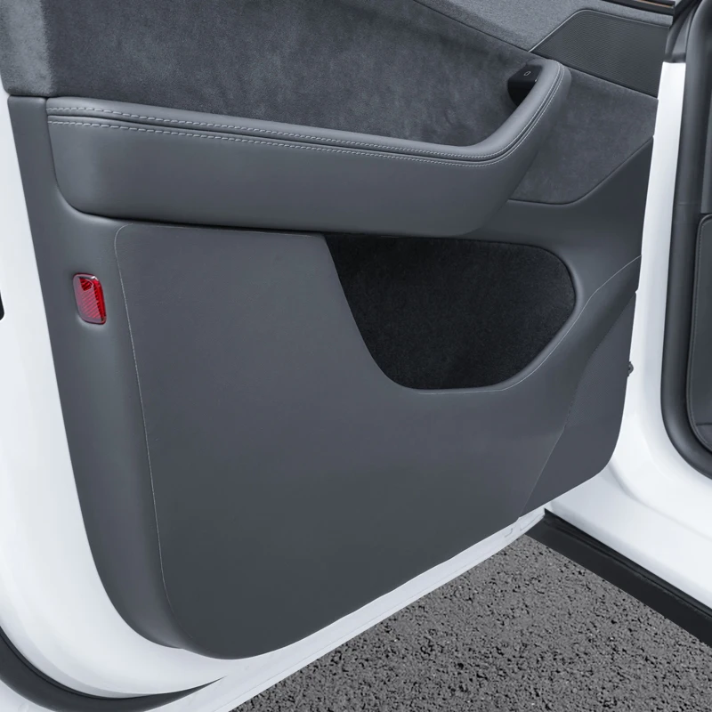 For Tesla Model Y Juniper/6-seater Tesla Model YL Door Panel Protector, Model 3 Highland Front and Rear Door Kick Pads, 4pcs