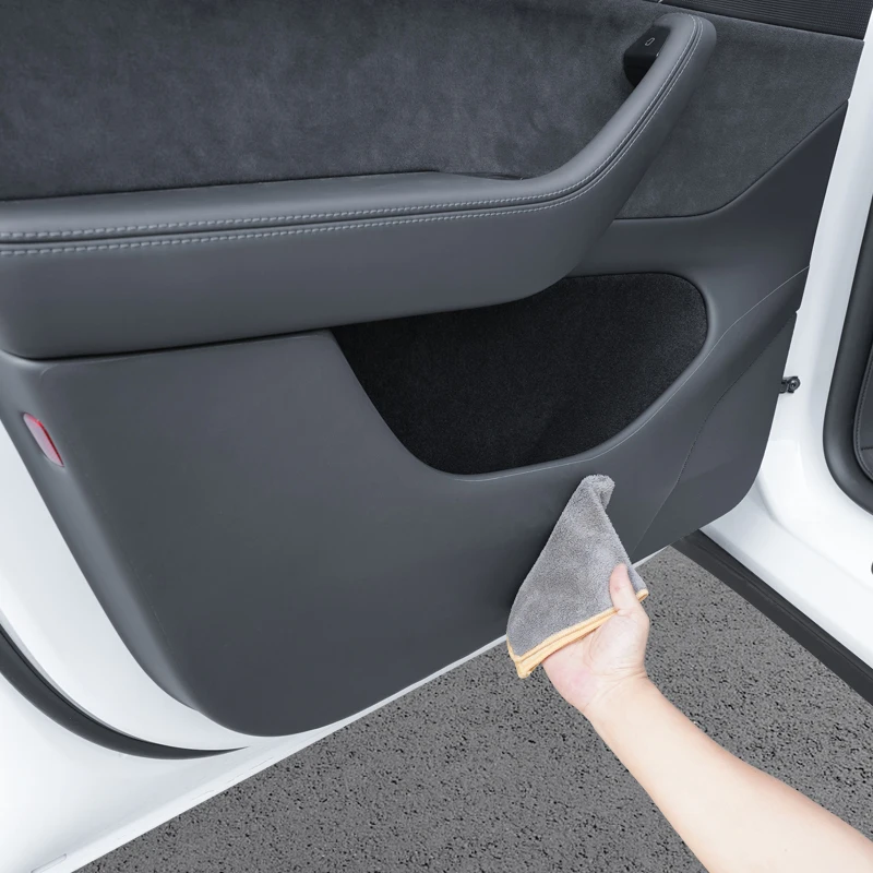 For Tesla Model Y Juniper/6-seater Tesla Model YL Door Panel Protector, Model 3 Highland Front and Rear Door Kick Pads, 4pcs