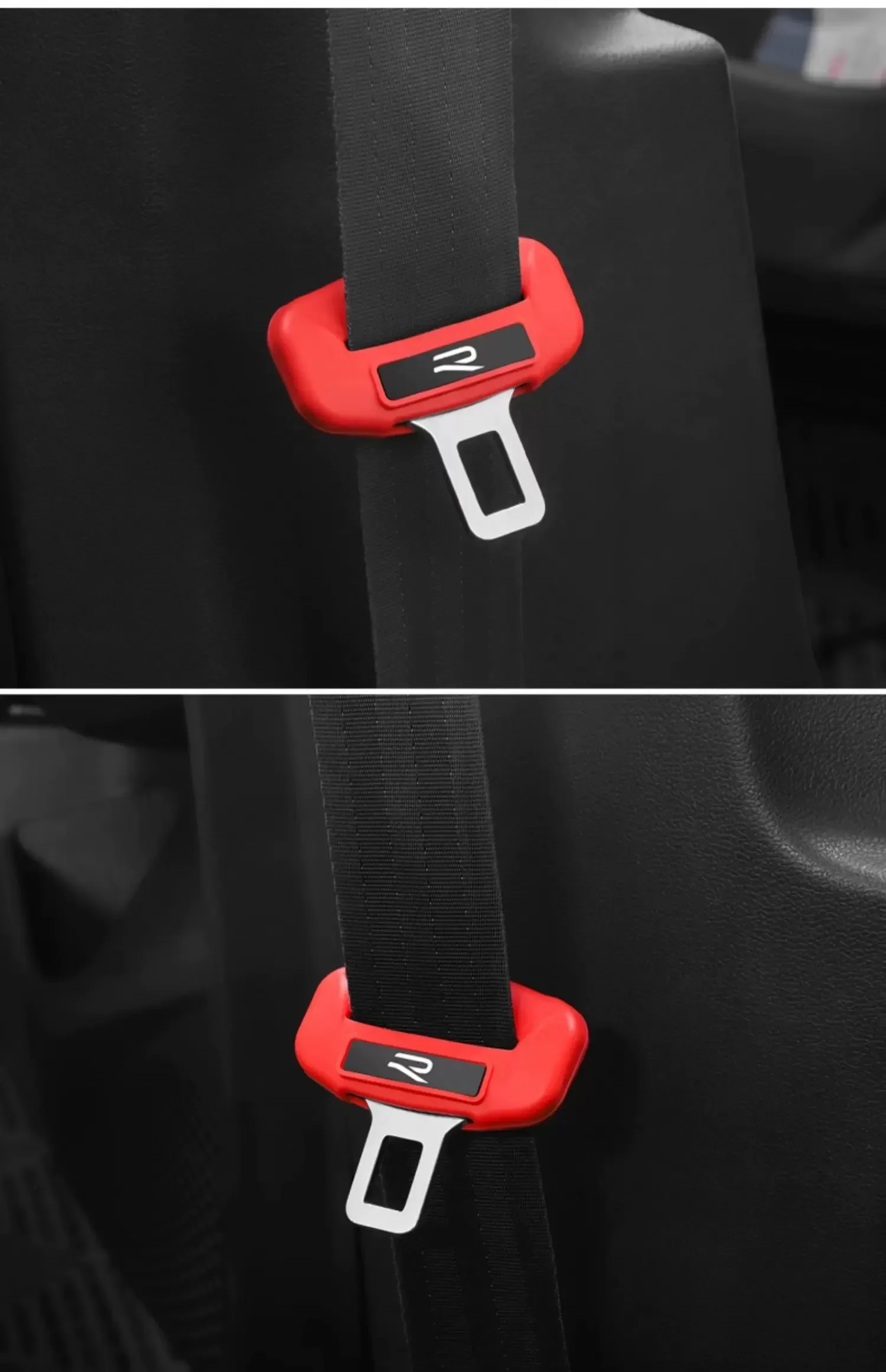 Silicone Seat Belt Cover for VW Golf 7/7.5/8 Golf Jetta Passat - Noise Reduction, Aesthetic Design, Secure Fit & Easy Install