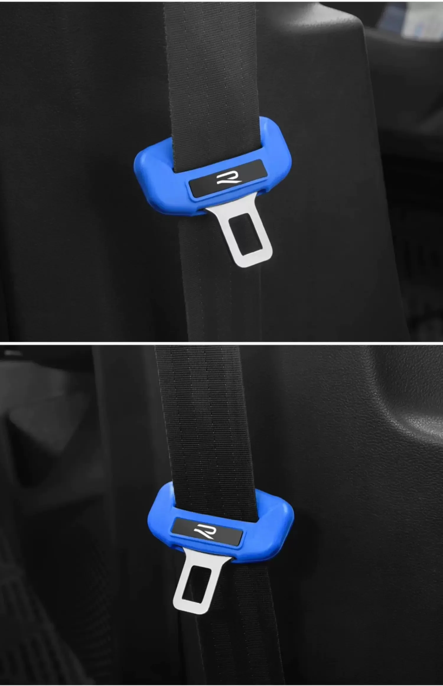 Silicone Seat Belt Cover for VW Golf 7/7.5/8 Golf Jetta Passat - Noise Reduction, Aesthetic Design, Secure Fit & Easy Install