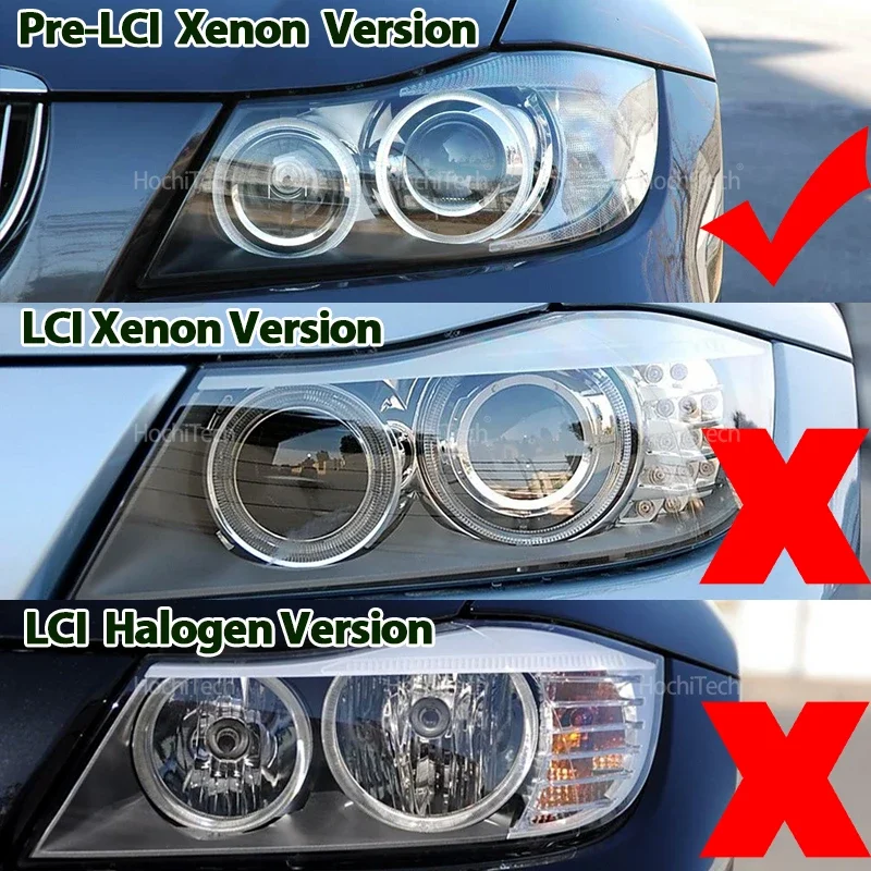 LED Error Free 20W Angel Eye Marker Light Bulb CSL CS Style Lemon Yellow Color for BMW E90 E91 Pre-LCi Xenon Headlight 04-08