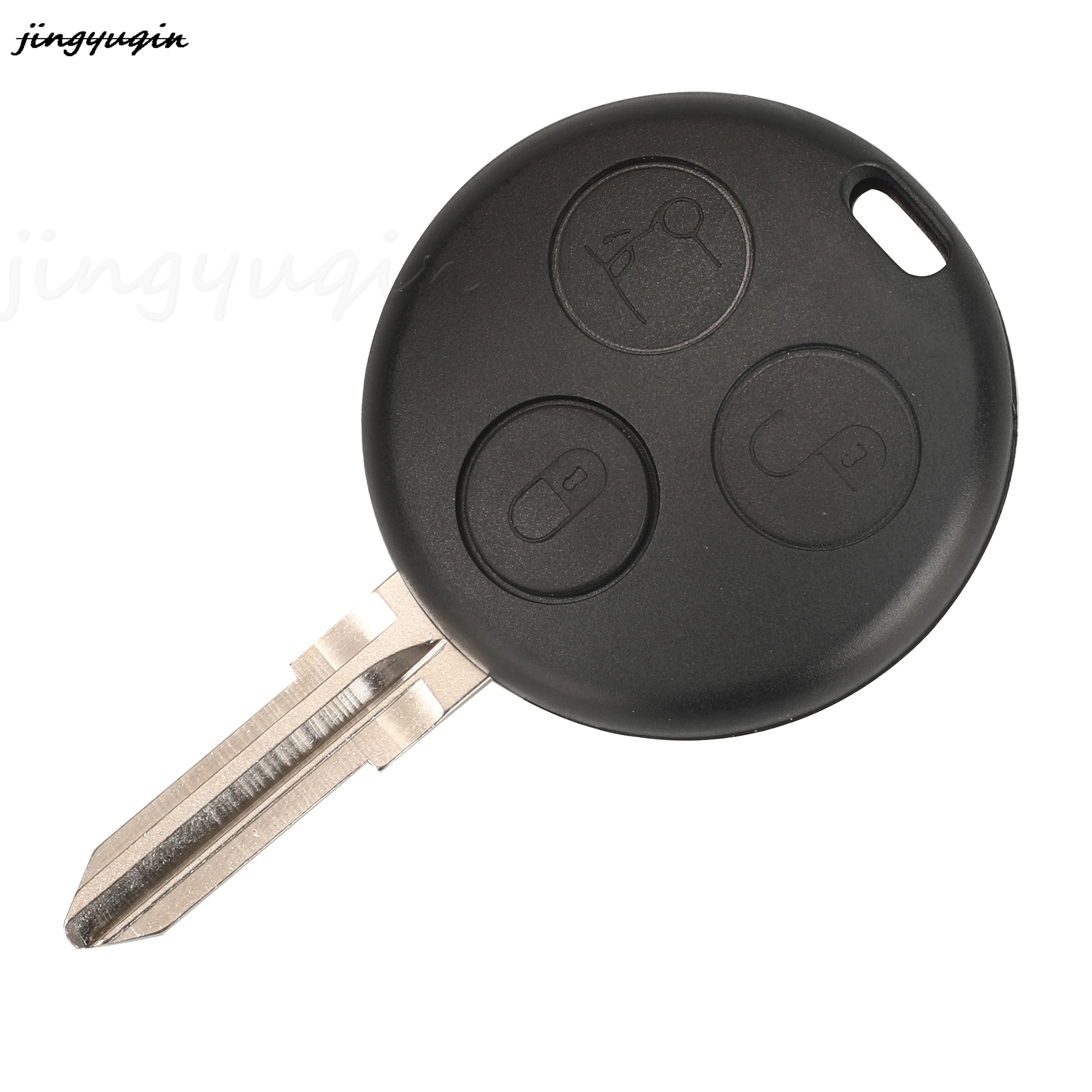 jingyuqin Remote Car Key Fob 433Mhz ASK For Benz Smart Fortwo 450 Forfour Roadster City Cabrio Roadster Coupe Crossblade 3Button