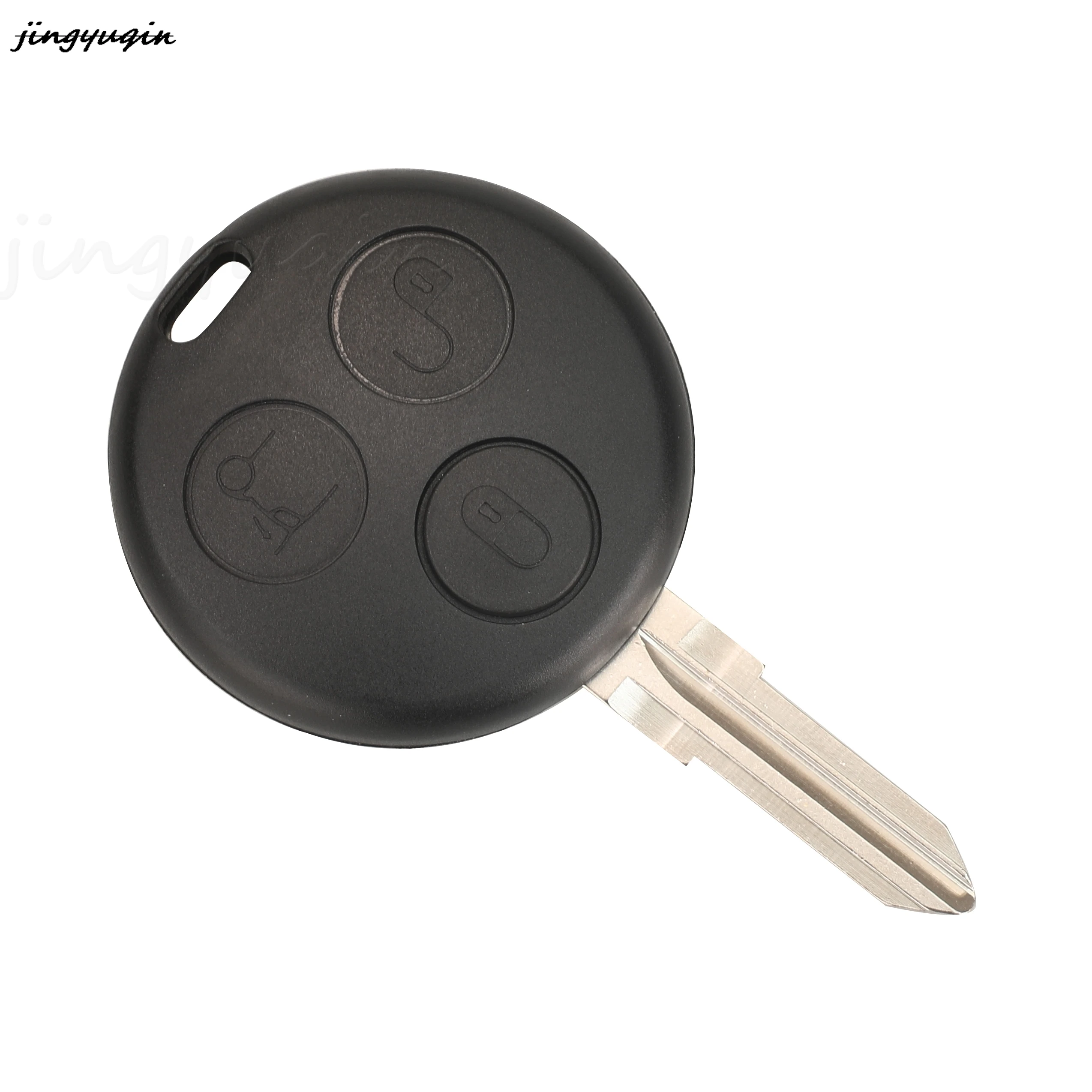 jingyuqin Remote Car Key Fob 433Mhz ASK For Benz Smart Fortwo 450 Forfour Roadster City Cabrio Roadster Coupe Crossblade 3Button